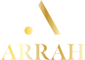 Arrah gold text logo
